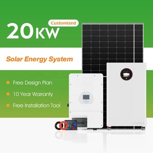 20kW 30kW Sistema <span class=keywords><strong>Solar</strong></span> Painéis solares com bateria e inversor Kit Panneau Solaire Sistema <span class=keywords><strong>Solar</strong></span> Complet - Product Image 1
