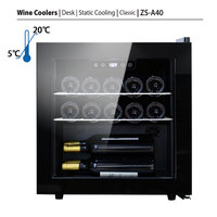Mini-bar réfrigérateur à vin JOSOO 42L 14 bouteilles, compresseur électrique, verrouillable, autoportant, 220V, pour vin, bière, usage domestique et hôtelier