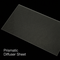Panneau diffuseur prismatique KUNXIN PMMA UGR<19, 2 mm, transparent, anti-éblouissement, feuille diffuseur prismatique 1220*2440 mm, RoHS