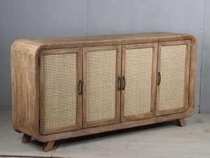 Premium Modern Wooden Cabinet <b>Sideboard</b> with Multi Purpose <b>Storage</b> for Living Room Dining Room Hotel Apartment Furniture - Product Image 4