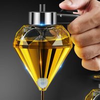 Haute qualité nouveau Design mode Intelligent quantitatif aliments sûr cuisine bouteille d'huile de cuisson verre Pot à huile transparent