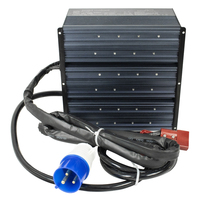 Chargeur de batterie au lithium LifePo4 électrique personnalisable 12V 24V 36V 6A-20A Chargeur de scooter Boîtier en aluminium Indicateur LED 36 mois