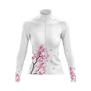 Jersey de Ciclismo con Diseño de Pétalos Estilo Chino, Ligero, Transpirable, Resistente al Viento, Estampado Multicolor, Cierre Completo y Manga Larga para Ciclistas - Product Image 2