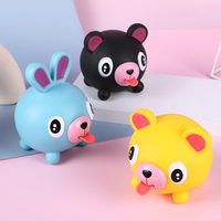Divers styles de poupées en vinyle mignonnes et amusantes avec langue sortie, jouets animaux simulés qui font du bruit, pour adolescents et adultes, unisexe