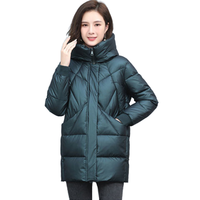 Manteau long décontracté et polyvalent à capuche pour femme, nouvelle collection hiver, style élégant et tendance, vente en gros pour boutiques