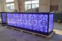 Ensemble de meubles de bar et de club, design moderne et luxueux pour salon, cocktail, restaurant, comptoir de bar, table de bar LED pour boîte de nuit, KTV