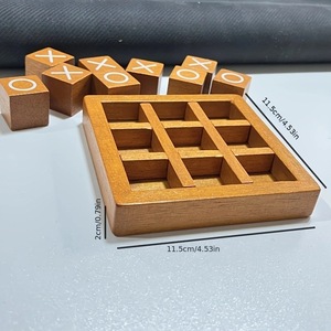 Nouveauté - Jeu de Tic Tac Toe en bois personnalisé - Design original - Jeu de société personnalisé pour une expérience nouvelle et un plaisir unique - Product Image 5