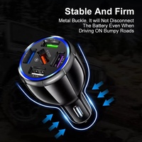 Adaptateur de chargeur de voiture USB universel à 5 ports Charge rapide 3.0 adaptateur de cigarette multi-protection prise pour téléphone