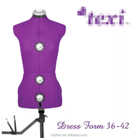 Maniquíes de Costura Ajustables para Mujer, de Plástico ABS, con Soporte para la Parte Superior del Cuerpo, para Uso de Sastre, en Posición de Pie