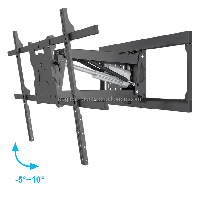 Full Motion Tv Brackets Electric Motorized Mount Tv Remote Control Pull Down Tv Wall Mount
