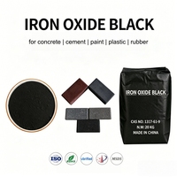 Pigment d'oxyde de fer noir pour ciment, approuvé REACH, résistant aux acides, non toxique, longue durée, teinte foncée, pour béton