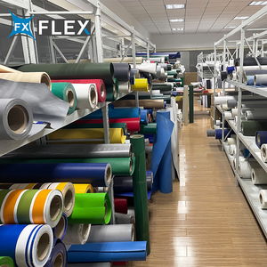 Flfx PVC Tarpaulin sọc cuộn không thấm nước đầy màu sắc PVC Tarpaulin sọc mái hiên vải - Product Image 3