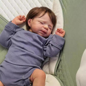 Muñecas <span class=keywords><strong>Reborn</strong></span> realistas de 18 pulgadas, muñecas de silicona de cuerpo completo para niñas/niños <span class=keywords><strong>gemelos</strong></span> con cambiador, Kit de ropa incluida - Product Image 4