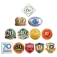 Épingles à revers en émail personnalisées pour anniversaire, badges d'entreprise pour événements majeurs avec logo, étiquettes métalliques en époxy souple, récompenses 2D et 3D pour la reconnaissance des employés