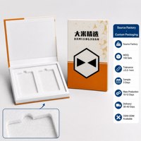 Boîte cadeau en papier kraft pour protection d'écran en verre trempé sur mesure, film de protection d'écran MINI, film d'écriture manuscrite, boîte rigide pour CD