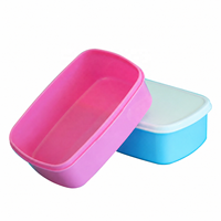 Draagbare plastic lunchbox van 500ml, geschikt voor sublimatie-heatpress bedrukking, DIY gepersonaliseerd met eigen logo, voedsel- en fruitcontainer voor werknemers