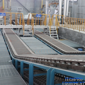 21-26M Longitud del transportador Máquina de fundición continua ascendente 254-314 piezas Moldes para fundición de lingotes de aluminio - Product Image 3