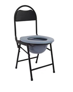 Muebles de hospital Silla de inodoro plegable con respaldo Equipo de seguridad para personas mayores o discapacitadas - Product Image 1