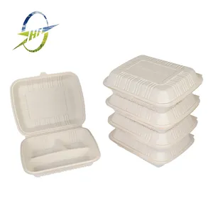 Contenedor de comida para llevar plástico biodegradable