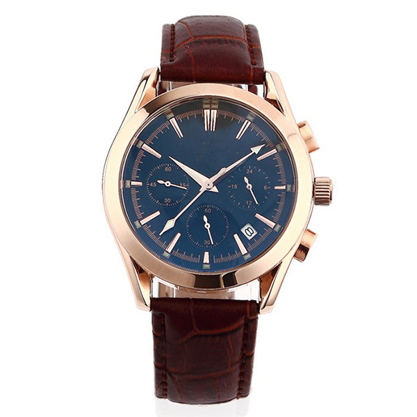 Watches Men Wrist Japan Movement Fashion Trendy Hot Selling Custom Your Own Brand Leather Strap Oem Waterproof Chronograph Watch