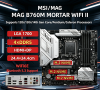 Bon prix pour la carte mère de bureau MAG B760M MORTAR WIFI II B760 LGA1700 DDR5 128 Go de RAM 12/13/14e génération Quad Channel SATA Intel