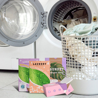 Échantillon gratuit de bandes de lessive en vrac Feuilles de détergent à lessive au parfum écologique