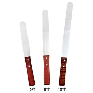Espátulas de Madera y Acero Inoxidable de 6, 8 y 10 Pulgadas por Juego, Espátula para Pasteles y Mantequilla, Herramienta de Repostería OEM/ODM - Product Image 2