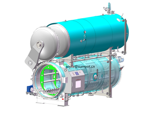 Storta rotativa orizzontale ad immersione in acqua per bottiglia di soia HDPE - Product Image 1