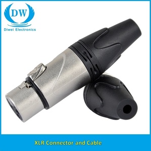 Connecteurs de câble Diwei <span class=keywords><strong>DIN</strong></span> Type <span class=keywords><strong>XLR</strong></span> 3 broches mâle/femelle avec boîtier en alliage de zinc IP67, idéaux pour l'automobile - Product Image 2