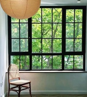 Ventanas Abatibles Populares de Gran Venta con Rotura de Puente Térmico, Triple Vidrio y Aislamiento Térmico con Rejillas Decorativas
