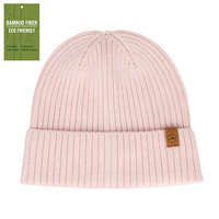 Chapeau en tricot en fibre de bambou naturelle ultra-douce, respirant, chaud et doux pour la peau