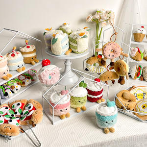 Amusant Simulation <span class=keywords><strong>Gourmet</strong></span> Poupée En Peluche Pendentif Activité Scolaire Cadeau Gâteau Baguette Porte-clés En Gros PP Coton Rempli 7-16cm - Product Image 1