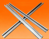 Rail de montage solaire en acier inoxydable 304, profilé en C, avec pince de fixation pour tube, rail coulissant, support de montage photovoltaïque 2mm