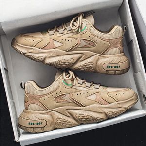 New Trendy Men's <b>Sneakers</b> 2026 Spring Versatile Breathable Mesh Casual Running Shoes Sizes 35-45 Black Grey Khaki - Product Image 5