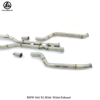Envío Directo CSZ SS304 Sistema de Escape Valvetronic de Alta Calidad con Válvulas para BMW X5 G05 X6 G06 M50i 4.4T con Control Remoto