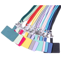 Sangle de téléphone portable universelle en nylon satiné et polyester, avec mousqueton, écologique, durable et légère