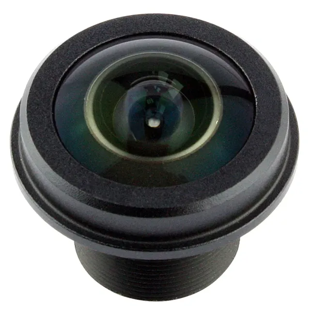 180 Degree Wide Angle Fisheye Lens 1.56mm 1/2.5" 5MP Full HD M12 Mount Lens with IR Filter for USB/IP/Analog/HD Cameras