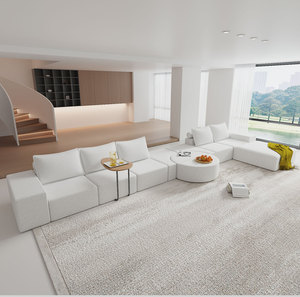 Sofá Seccional Convertible en Forma de U de Espuma de Alta Resiliencia, Paquete al Vacío, Sofá Cama para Espacios Pequeños, Ideal para Áreas de Espera - Product Image 1