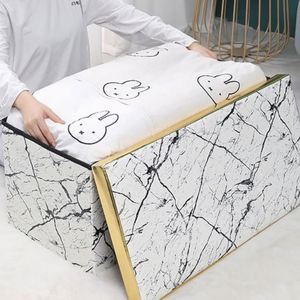 Reposapiés Otomano Suave con Espacio de Almacenamiento, Cubo Acolchado de PU para Libros, Revistas, Almohadas y Mantas - Product Image 6