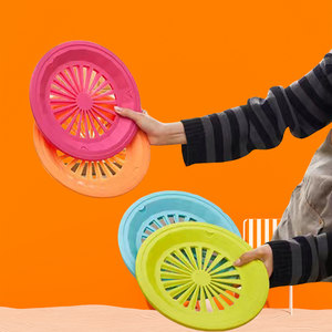 Wholesale New Hot Selling Plastic Circular <b>Tray</b> Multi Functional Food Storage Rack for Household Kitchen Vegetable Drain - Product Image 4