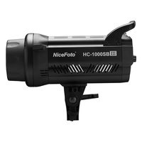 KT-HC404(HC-1000SB III) NiceFoto 100W 5600K Daylite CRI 95+ Lampu Studio LED Kit Video untuk Pemotretan Fotografi