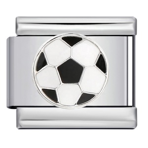 Bracelet en acier inoxydable soudé, motif football, avec pendentif goutte d'huile, module italien DIY, fait main, chaîne, cadeau - Product Image 5