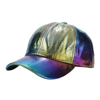 Europese Amerikaanse stijl geplooide polyester/katoenen velours baseballcap voor heren en dames, trendy luxe, 7 kleuren laser cap