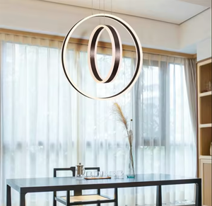 Zeal Lighting nórdico moderno restaurante acrílico círculo araña anillo colgante luz para isla de cocina - Product Image 4