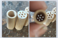 Embouts de filtre à cigarettes en bois, accessoire de fumage personnalisé, rond, pré-percé à 7 trous, embout buccal en bois de 8,5, 9,6, 11, 15 mm, porte-cigarette roulé