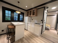 Maison préfabriquée miniature à vendre avec cuisine et toilettes, maison conteneur directement de l'usine, maison modulaire préfabriquée OEM, mini-maison Ray-Zen