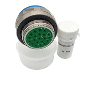 Connecteur circulaire étanche IP67/IP68 série J599 26WB98PN à fiche droite D38999 avec contacts à sertir plaqués or 98