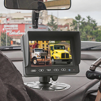 Monitor de Reversa para Auto con GPS RAMSEY, Compatible con 3 Entradas de Video, Función de Visera Solar, Resolución 4K, Conexión Portátil para Ayuda en la Reversa