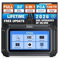 XTOOL D6S : Lecteur de codes OBD2 universel, scanner de diagnostic et réinitialisation de voyant d'huile, système complet pour toutes les voitures, avec mises à jour gratuites depuis nos entrepôts UE et USA