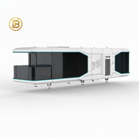 Capsule technologique mobile, logement intelligent, hôtel, camping en plein air, capsule en forme de pomme, maison d'hôtes mobile personnalisée, modèle HT221